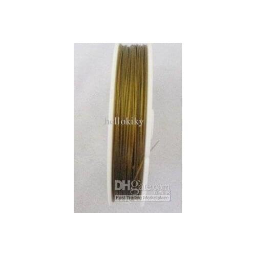 10ROLLS 100 M Golden Tiger Tail Beading wire 0.38mm/0.45mm M80
