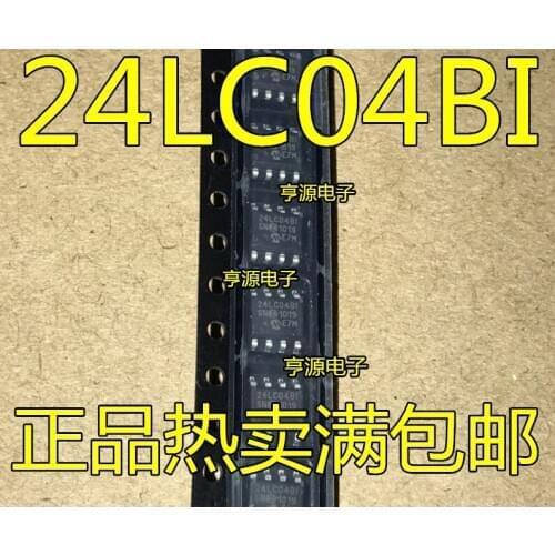 10pieces P24LC04B-I/SN 24LC04-BI/SN 24LC04BI SOP8