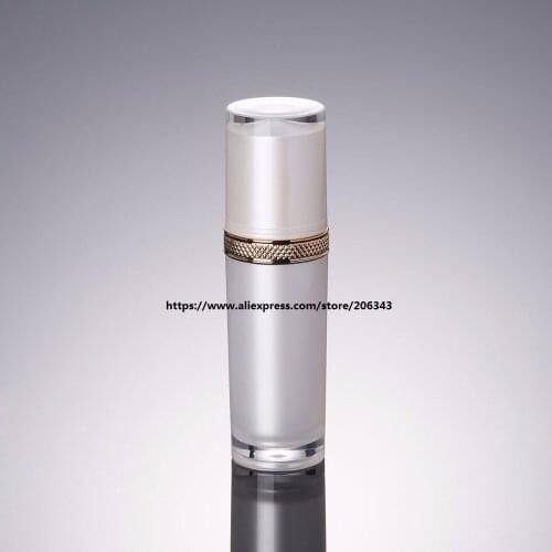 30ml pearl white acrylic/plastic bottle for serum/lotion/emulsion/foundation/skin care bottle cosmetic packing