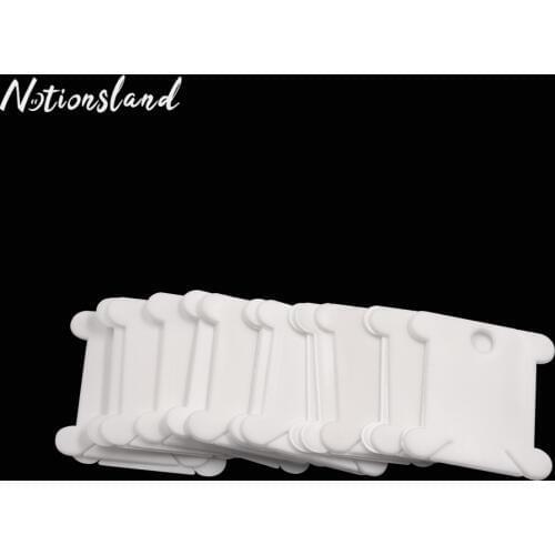 30pcs Plastic Embroidery Thread Bobbins Winding Plate Card Cross Stitch Thread Storage Holder Sewing Tools Accessories