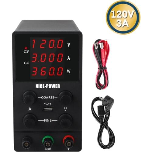 4-digit LED USB Digital Regulated Power Supply Stabilized Voltage Voltage-stabilized Source Supply C-V & CC Dual Output Modes
