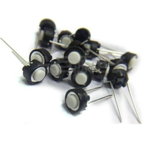 50pcs/lot mixer internal keys SKRGABD010 6 * 6 * 4.3mm 2 feet Tact switch 6*6*4.3 white round