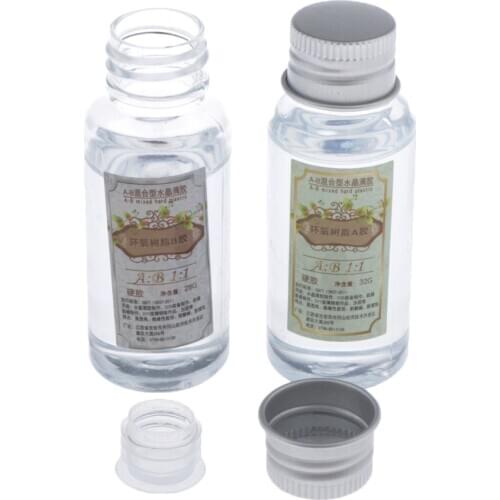 60g Transparent AB Resin Crystal Epoxy Glue 1:1 Charms Casting DIY Crafts