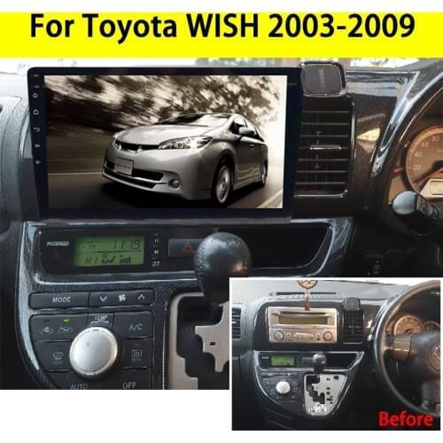 9 Inch 2 Din Car Radio For Toyota Wish 2003-2009 Android 10 Player GPS Navigation Head Unit Carplay Multimedia Autoradio Stereo