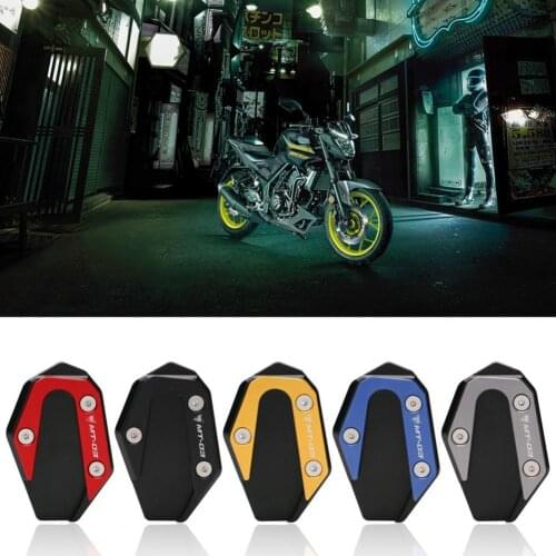 Motorcycle Side Stand Extension Plate Kickstand Enlarger Pad for YAMAHA R25 R3 MT-03 MT-25