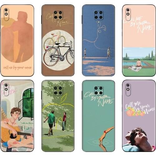 Black tpu Case For Xiaomi Redmi 7A 8 8A 9 9A 9C Case Redmi Note 8T 8 Pro T Note 9 9S 9 Pro Case Call Me by Your Name