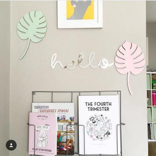 D Nordic Creative Wood colorful Leaf and flower Rack Children Room Wall Hanging Photography Props Wall Decoration Hanging Decor