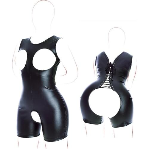 Women Adjustable Straitjacket Open Cup Crotchless Bodysuit Sexy Lingerie Erotic Bdsm Bondage Flirt Slutty Clothes For Adult Sex