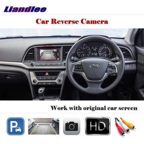 Liandlee Auto Rear Camera For Hyundai Elantra AD Avante 2016-2018 / HD CCD Back Parking Camera Work with Car Factory Screen