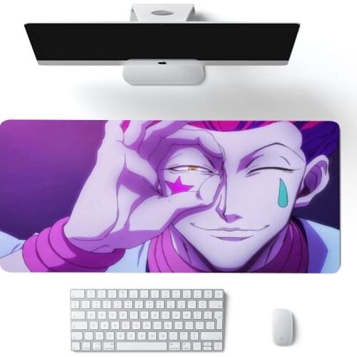 Gaming Mouse Pad Hunter X Hunter Killua Figure MAT Customized Large Office Computer Desk Mat Lock Edge non-skid keyboard mat