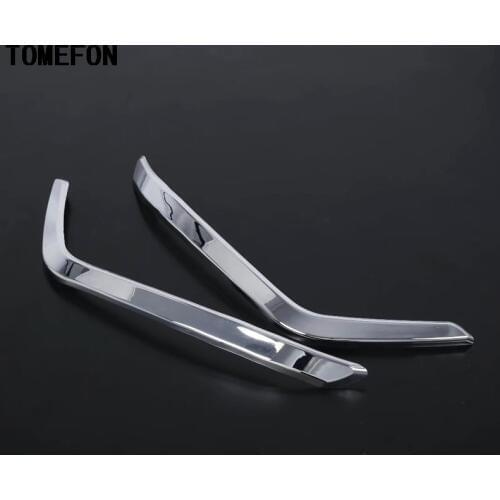 TOMEFON For Suzuki Swift 2017 2018 2019 ABS Chrome Front Fog Lamp Lid Foglight Out Shape Cover Trim Car Exterior Accessories