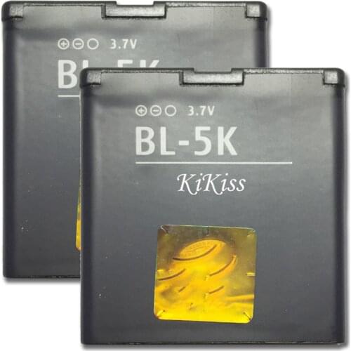 Grade A Lithium Polymer Battery BL-5K For Nokia N85 N86 N87 8MP 701 X7 X7 00 C7 C7 00 BL 5K 1300mAh Battery