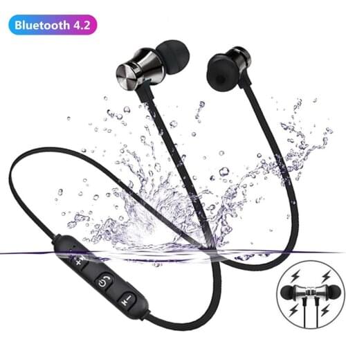 Magnetic Wireless bluetooth Earphone XT11 music headset Phone Neckband sport Earbuds Earphone with Mic For iPhone Samsung Xiaomi