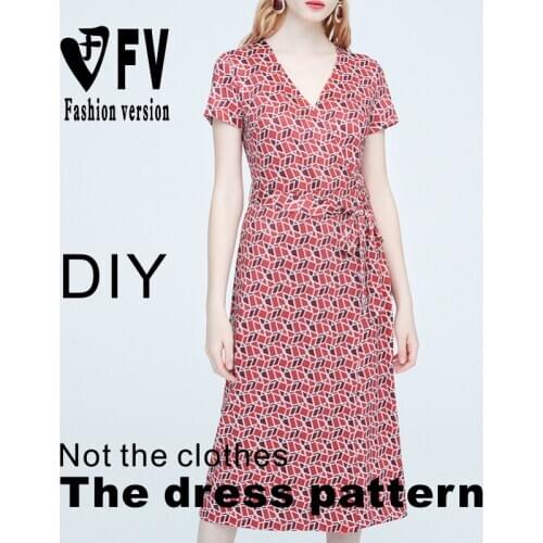 Matcha skirt sewing pattern female soil short-sleeved side zipper dress clothing cutting drawings BLQ-432