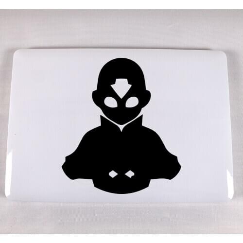 Cute Laptop Sticker Extra-terrestrial Art Pattern Vinyl Decal Black Laptop Stickers For Macbook Air Laptop skin decoration