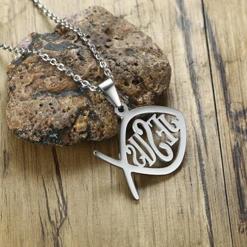 Modyle 2020 New Christian Religious Prayer Jewelry Jesus Stainless Steel Pendant Necklace for Man