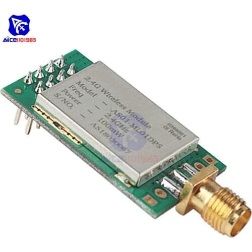 NRF24L01P+PA+LNA RF Wireless Transmission Module 2.4GHz ML01DP5 22dBm 100mW 2300M Measured Distance SPI Interface