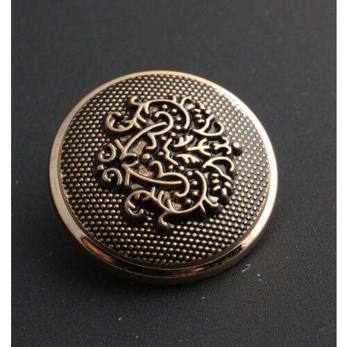 Retro Metal Button Antique Brass Copper Jeans Coat Jacket Button Clothes Decorative Buckle Button Sewing Button 50 pcs/lot