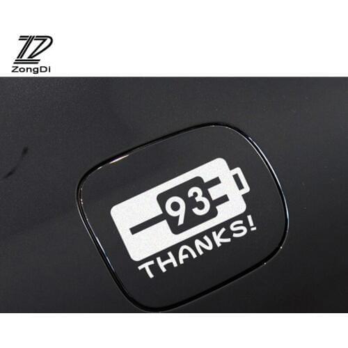 ZD Car Styling Sticker Fuel tank cap stickers For Toyota Avensis Rav4 Audi Q5 A6 Renault Captur Skoda Yeti Ford Mondeo Kuga 2017