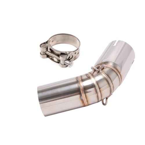 Slip On Motorcycle Exhaust Middle Link Pipe For DL1050 V-STROM 1050 DL 1050 2014-2021 Year Escape Modified Bend Tube Muffler