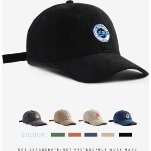 High Quality Brand Vintage Letter Embroidery Washed Cotton Cap For Men Women Gorras Snapback Caps Casquette Dad Hat Outdoors Cap