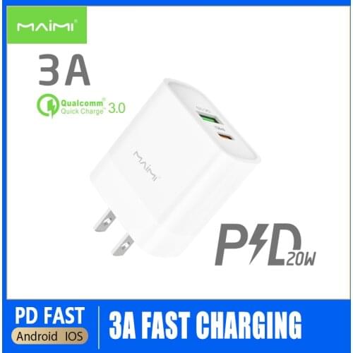 Alatour 20W PD QC3.0 Charger For iPhone 12 11Pro Max Quick Charge 4.0 3.0 Phone USB Type C Fast Charger For Xiaomi iPad