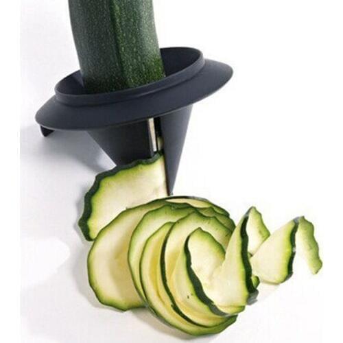 1PC Funnel Model Spiral Slicer Vegetable cut Shred Device Cutter Carrot Fruit Piece Grater Kitchen Tools Household gadget KX 015