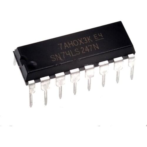 10PCS/LOT NEW HD74LS247P DIP-16 SN74LS247N 74LS247 7-segment display Drive integration