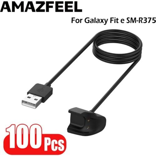 100Pcs/Pack For Samsung Galaxy Fit e SM-R375 Charger Replace USB Charging Charger Cable Smart Bracelet Wristband Accessories