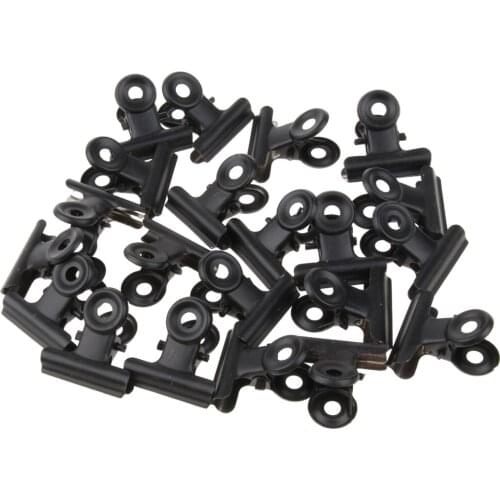 20 Pieces/pack 22mm Metal Bulldog Clips Letter Grip Clips Office Supply Heavy