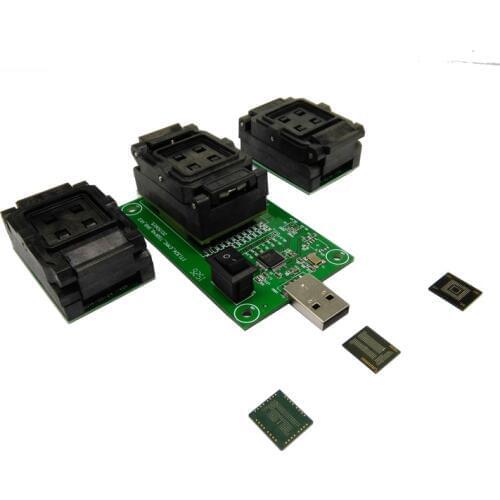 3 in 1 eMMC/eMCP BGA test socket++free 5pcs border limiters,BGA 153/169/162/186/221,debug,programming,data recovery,read&write
