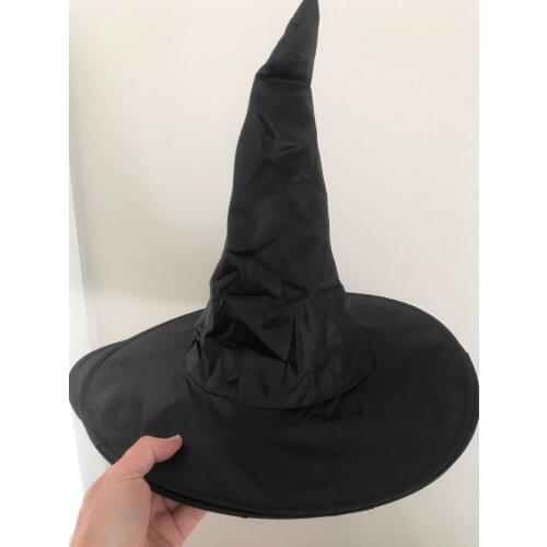 Halloween Witch Hat Costume Props Adult Women Black Witch Hat For Halloween Costume Party Accessory Dropshipping