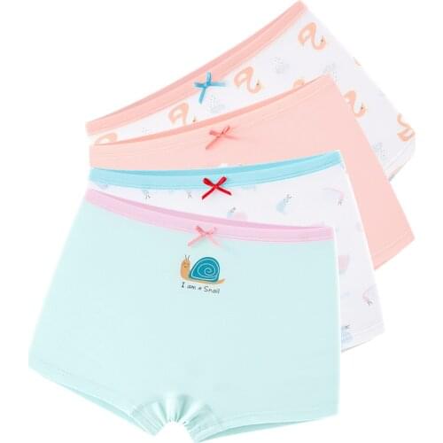 4pcs Pink Princess Castle Girls Underwear Boxer Cartoon Cotton Elastic Girl Underpants Kid Clothes 7 8 9 10 11 12 Year OGU203028