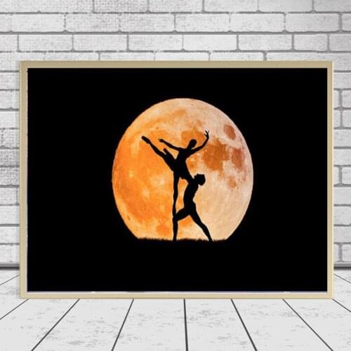 New 5D DIY full square diamond painting cross stitch "Moon Ballet" 3D diamond embroidery rhinestone mosaic home decoration gift