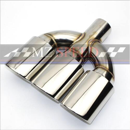 Car silenciador de Acero Inoxidable punta del escape tubo de escape Silenciador punta de la cola For Honda Volkswagen Golf