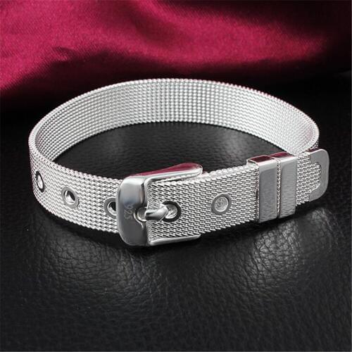 925 Sterling Silver colorLink Chain Bracelet Cute Girls Charm Cubic Zirconia Micro Pave CZ Crystal Bracelet Jewelry S005