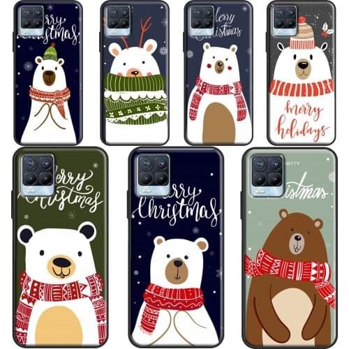 Merry Christmas Polar Beer Phone Cover For OPPO Realme Q3 6 7 8 Pro C3 C11 C21 GT Neo OnePlus 9 Pro 8 Pro 8T 9R Case