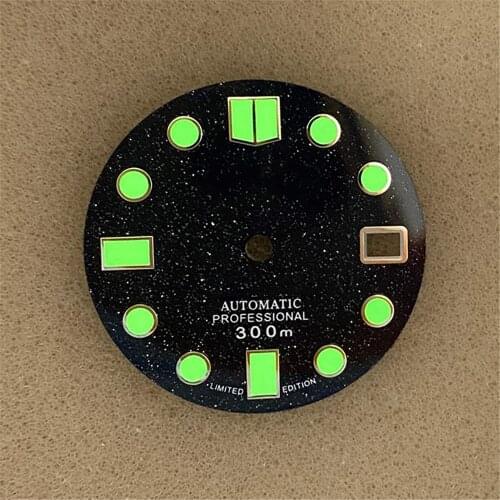 28.5MM Dial for MOD 007 NH35/4R36 Watch Movement Super C3 Luminous