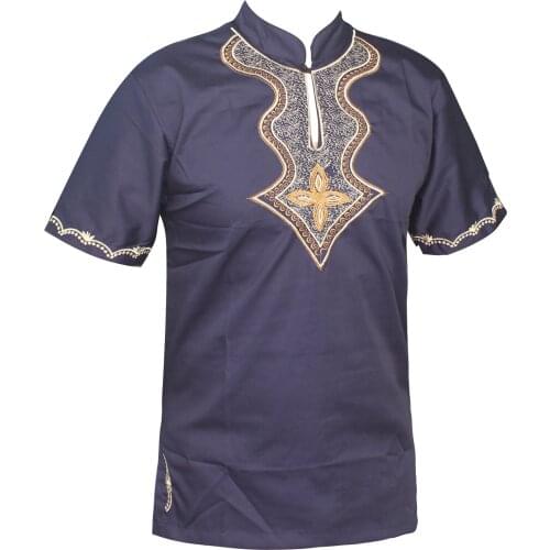 2020 New Colorful Muslim Dubai Embroidery Mens Top