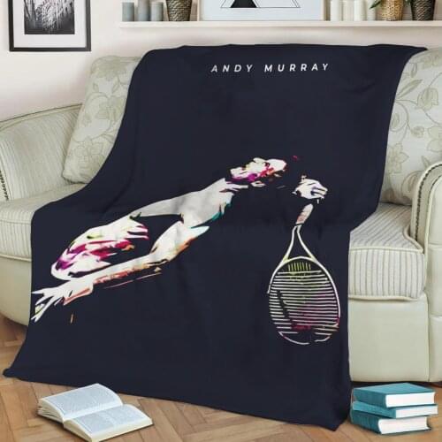 Andy Murray 3D Print Plush Blanket Throw On Sofa Home Decor Soft Warmth Washable Nap Blanket Dropshipping