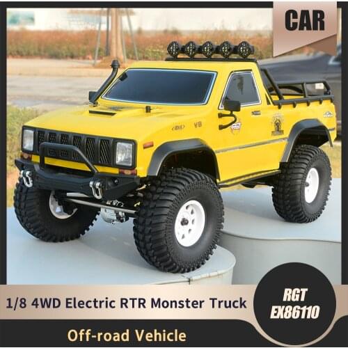 RGT RC Cars 1/10 4WD Realistic Pioneer Track EX86110 Rock RTR Offroad Monster Truck Remote Control Model Car Toy Boy