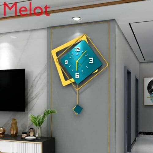 Nordic Clock Wall Clock Living Room Modern Simple Home Fashion Creative Cool Wall Watch Slightly Luxury Decoration Clock Wall