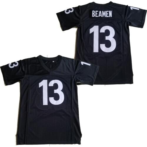 BG American football jersey shark 13 BEAMEN jerseys Embroidery sewing Outdoor sportswear Hip hop loose white black 2020 new HOT