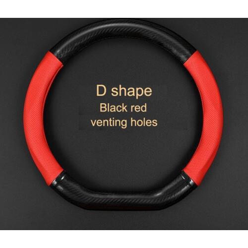 Universal Car Steering Wheel Cover volante PU Leather Breathable Anti Slip Steering Covers Suitable 37-38cm Auto Decoration