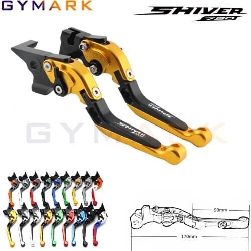 Extendable CNC Motorcycle Adjustable Clutch Brake Levers For Aprilia Shiver 750 GT SHIVER750 2007 2008 2009 2010 2011-2016 2015