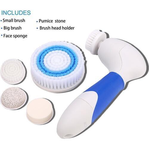 High Quality 4 in 1 Wash Face Cleaning Machine Skin Pore Cleaner Body Cleansing Massage Mini Beauty Face Cleanser