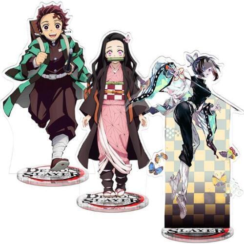 Japanese Anime figure Demon Slayer: Kimetsu no Yaiba Kamado Tanjirou Kamado Nezuko Cosplay Acrylic Stand Figure Model Desk