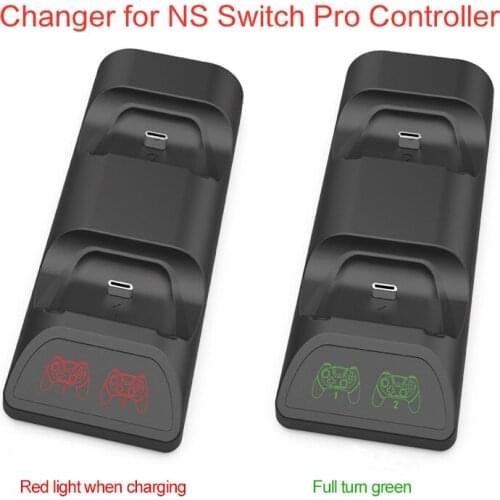 Charging Dock For Nintend Switch Joy-con Controller LED Type-C Charger For Nintendo Switch Pro Gamepad Charge Stand NS Switch
