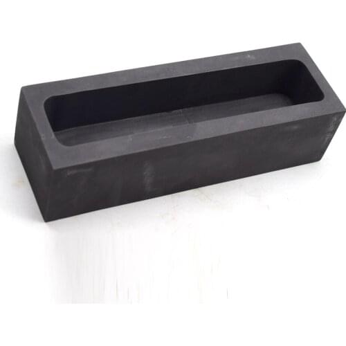 Gold Melting Groove 3kg Capacity Graphite Casting Bar Mold For Gold Silver Copper Melting