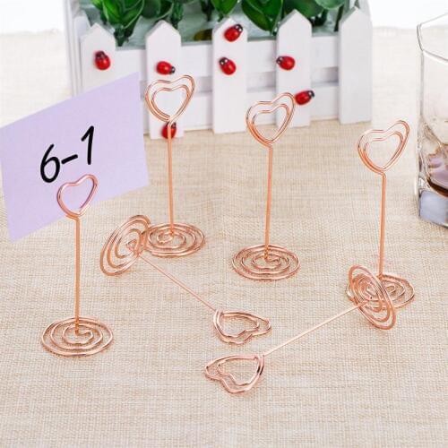 1Pc Photo Holder Stand Desk Number Holder Card Place Paper Clamps for Wedding Decorations